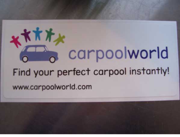 Car bumper sticker